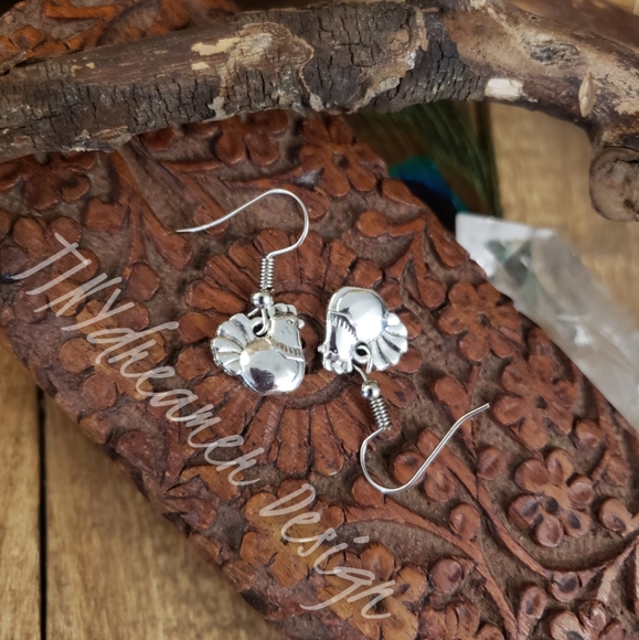 Chicken earrings ~Cowgirl Jewelry~Hen party favors~Country~Cowboy earrings 4H - Picture 7 of 10